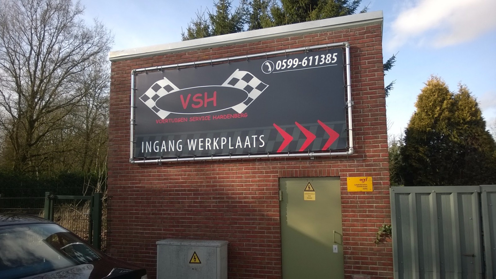 Gevel spandoek VSH Stadskanaal wandspandoek vsh